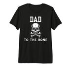 Rock And Roll Dad To Bone Awesome T-Shirt - Aesthetic Graphic Unisex
