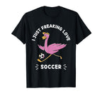 Kawaii Flamingo I Just Freaking Love T-Shirt - Aesthetic Graphic Men Women
