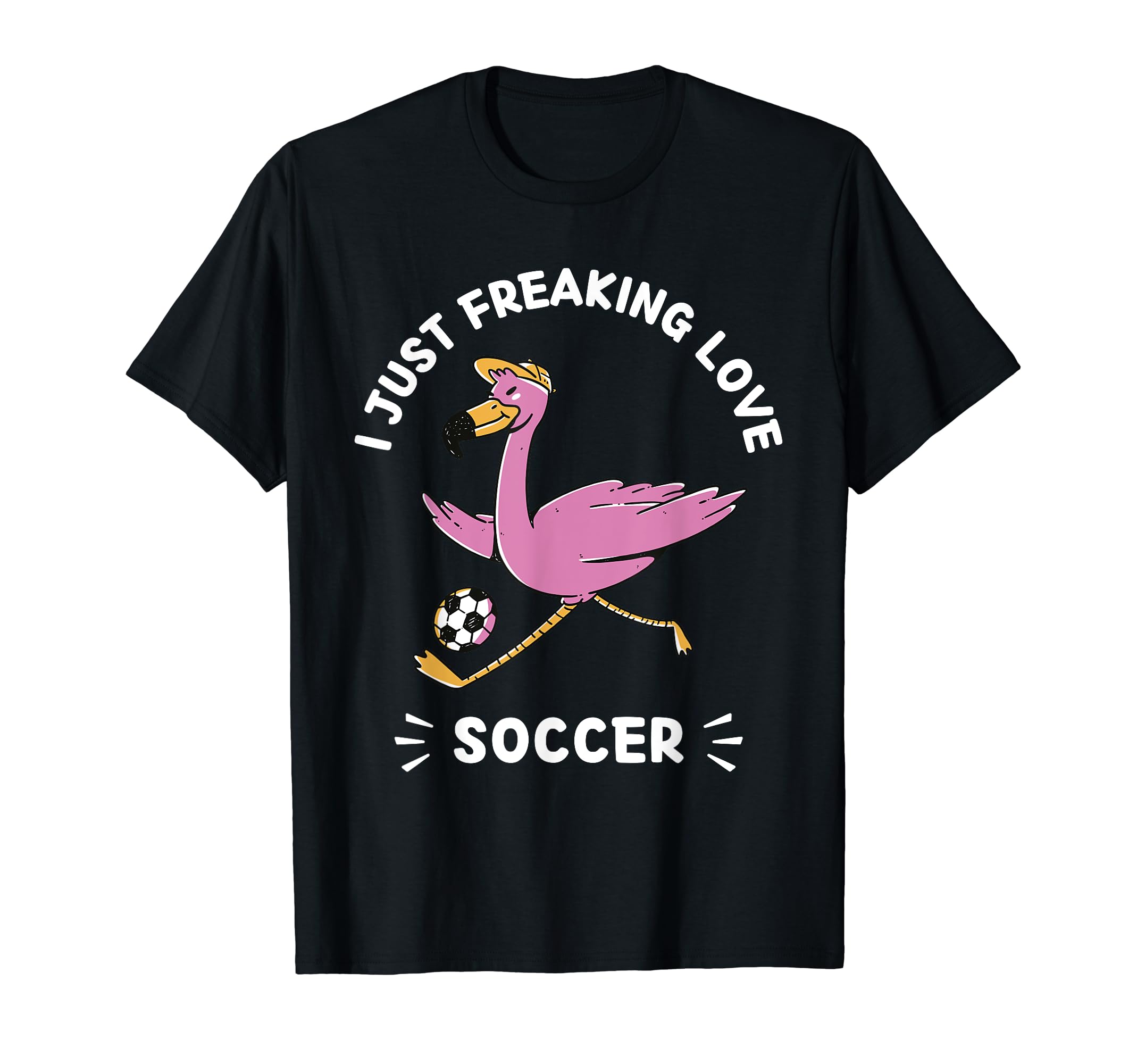 Kawaii Flamingo I Just Freaking Love T-Shirt - Aesthetic Graphic Men Women