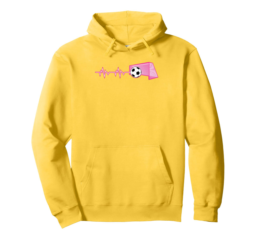 Heartbeat Football Soccer Goalie Soccer Hoodie - Custom Art Print Unisex