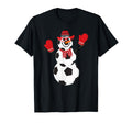Soccer Balls Snowman Winter Sports T-Shirt - Novelty Apparel for Adults
