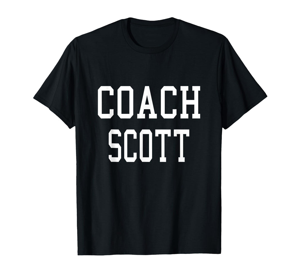 Coach Scott Custom Football Soccer T-Shirt - Fun Novelty Design Unisex
