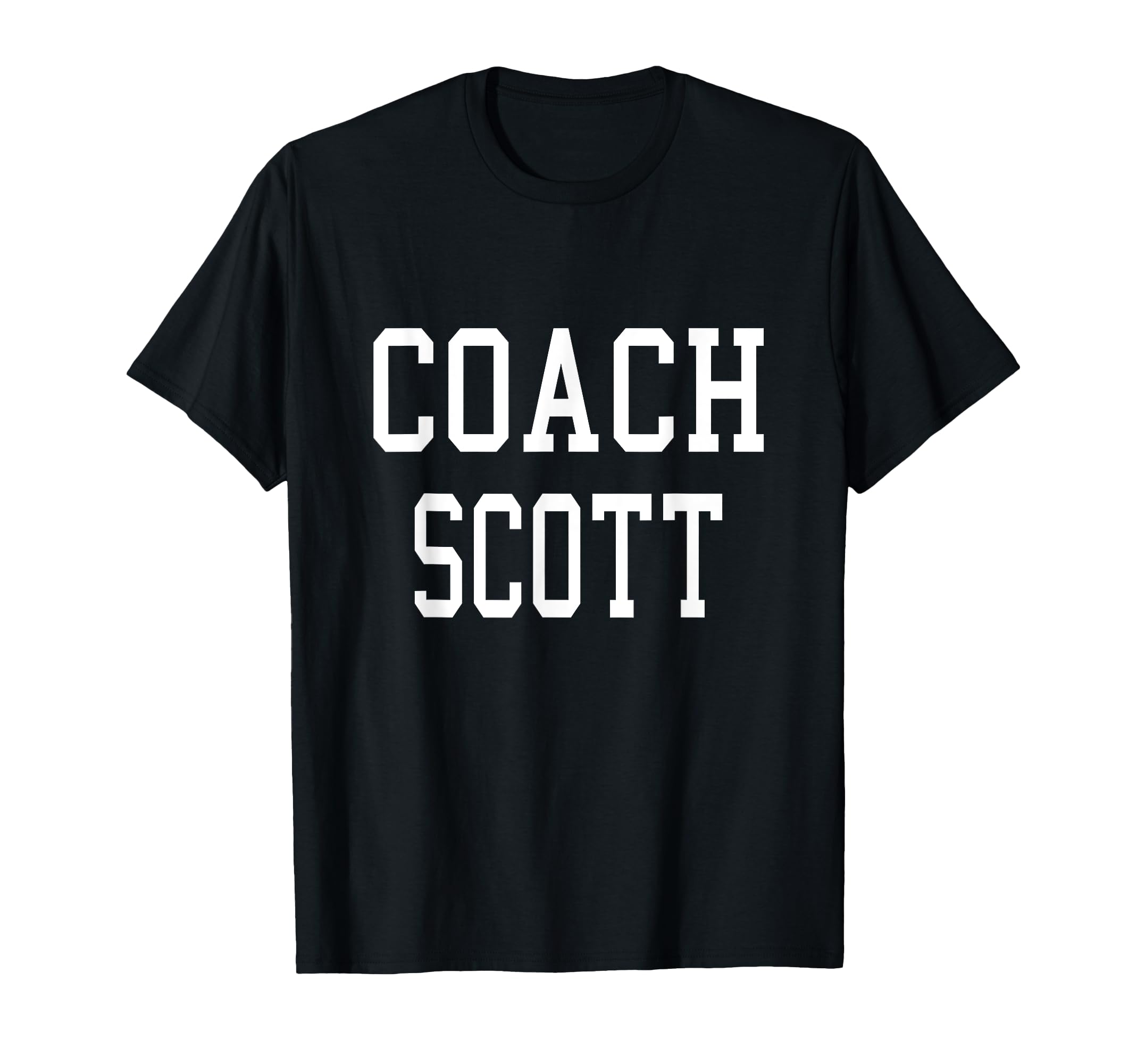 Coach Scott Custom Football Soccer T-Shirt - Fun Novelty Design Unisex