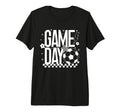 Game Day Soccer Season Mom Checkered T-Shirt - Graphic Print Men Women
