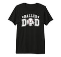 Mens Baller Dad Soccer Baseball Dad T-Shirt - Trendy Graphic for Adults