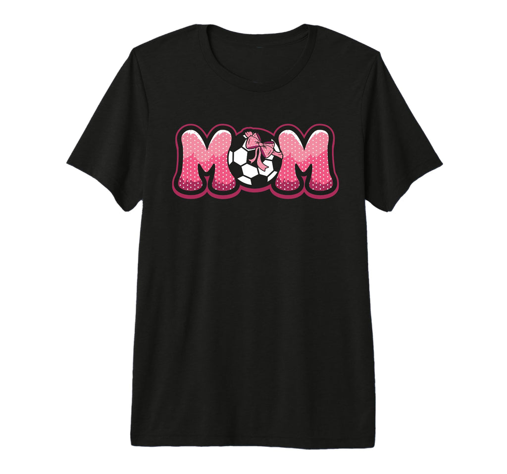 Soccer Mom Coquette Bow Game Day T-Shirt - Fun Novelty Design for Adults