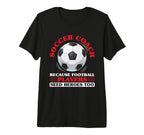 Coaching Soccer Dad Coach Soccer Coach T-Shirt - Minimalist Print Unisex