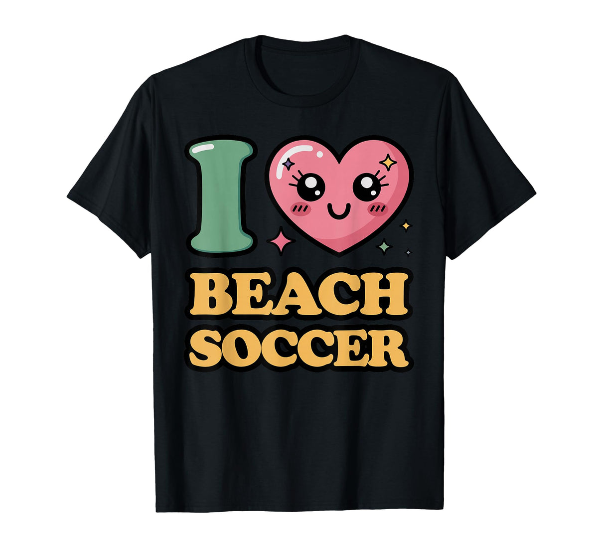 I Love Beach Soccer T-Shirt - Graphic Print Unisex