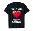Just Who Loves China Travel Soccer T-Shirt - Novelty Apparel Men Women