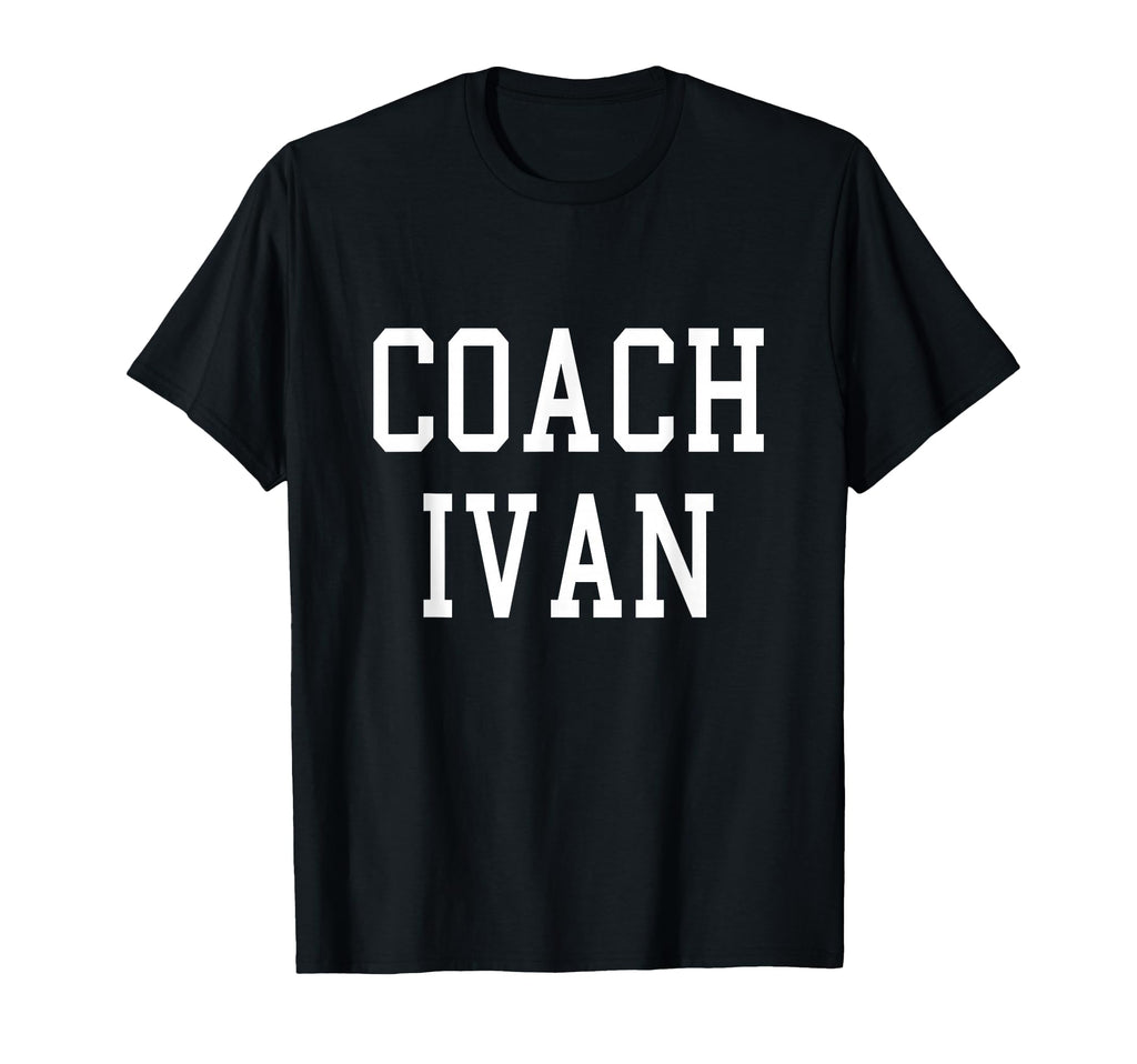 Coach Ivan Custom Football Soccer T-Shirt - Trendy Graphic for Adults