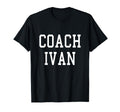 Coach Ivan Custom Football Soccer T-Shirt - Trendy Graphic for Adults