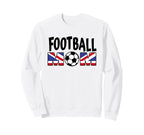 Football Mom Soccer Game Day Sweatshirt - Fun Novelty Design Men Women