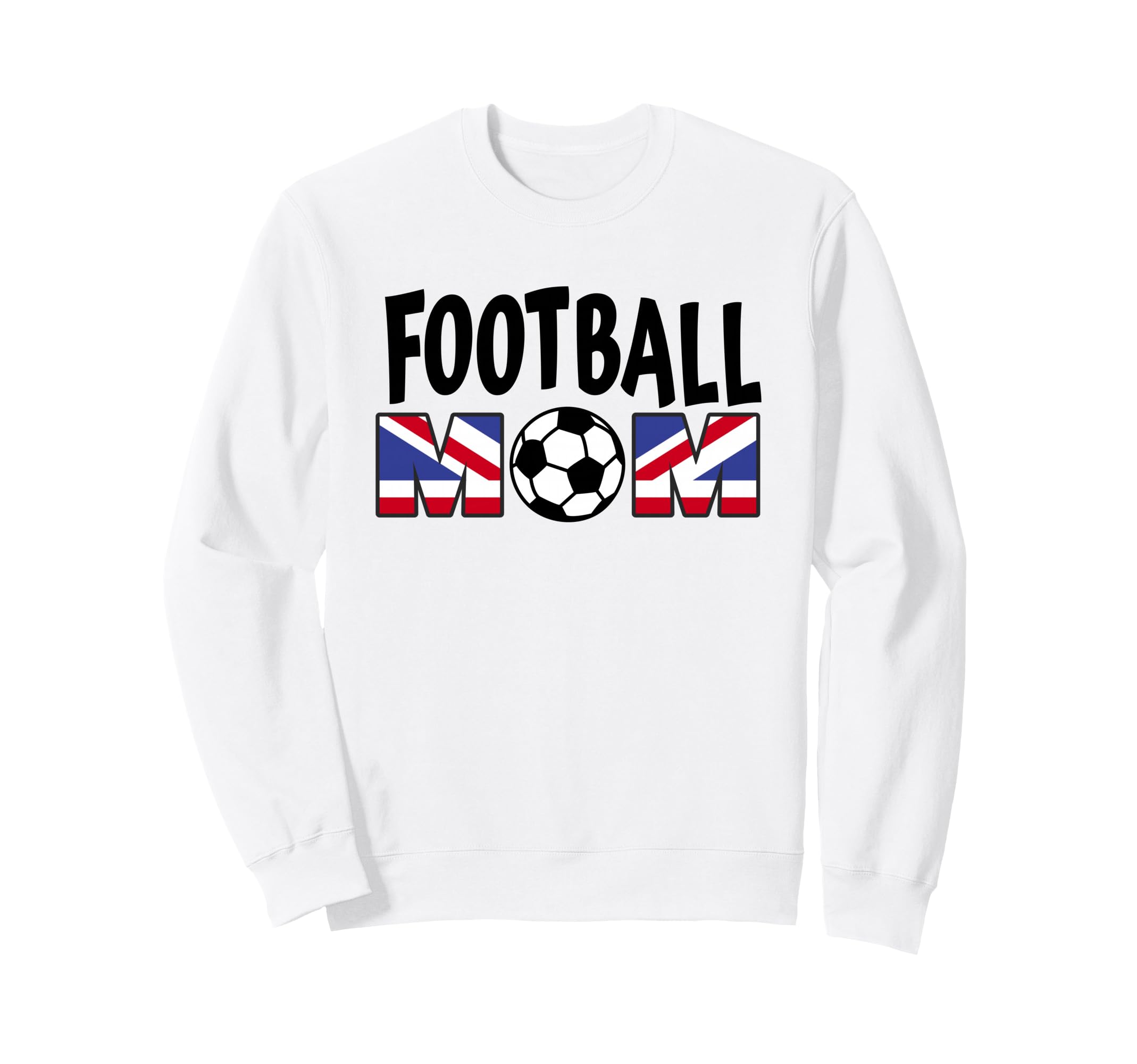 Football Mom Soccer Game Day Sweatshirt - Fun Novelty Design Men Women