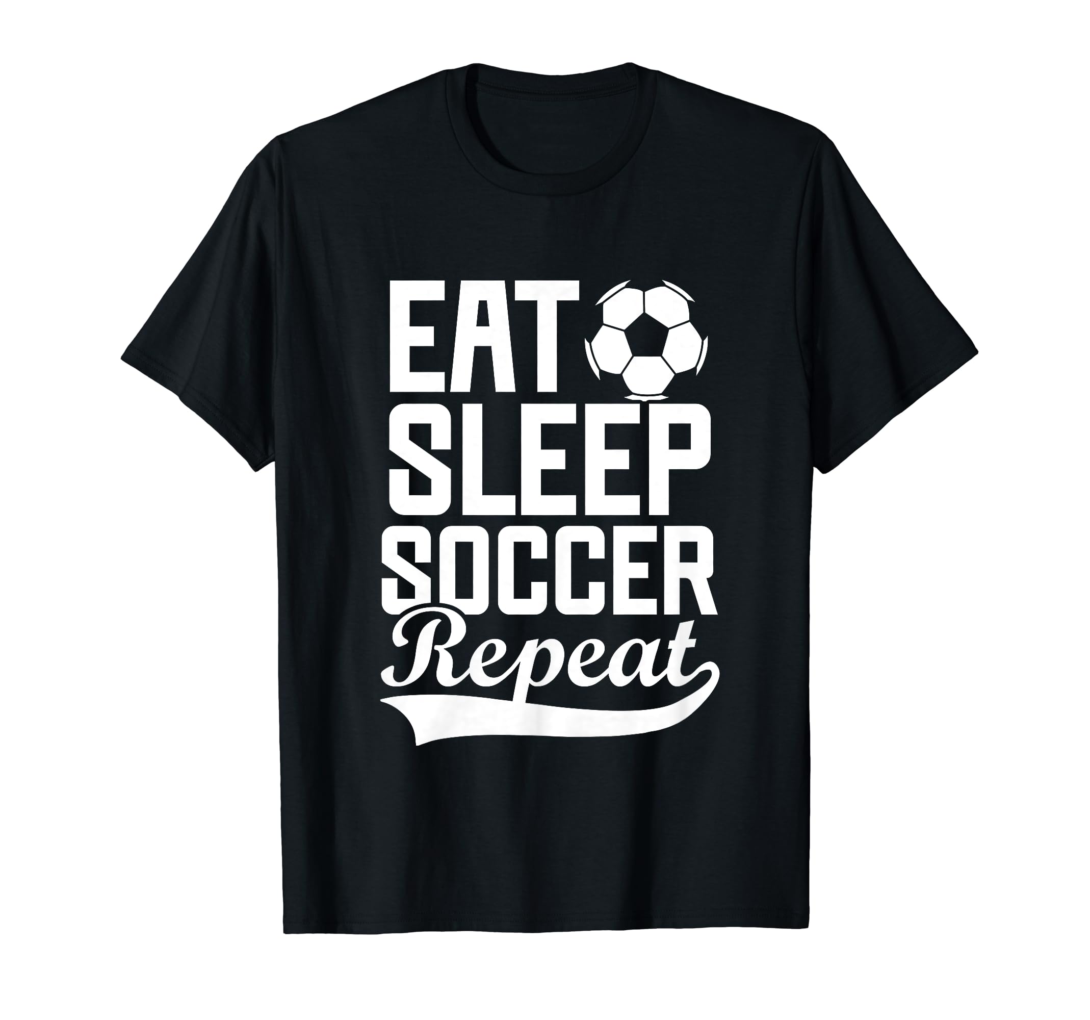 Eat Sleep Soccer Repeat Fantasy T-Shirt - Custom Art Print for Adults