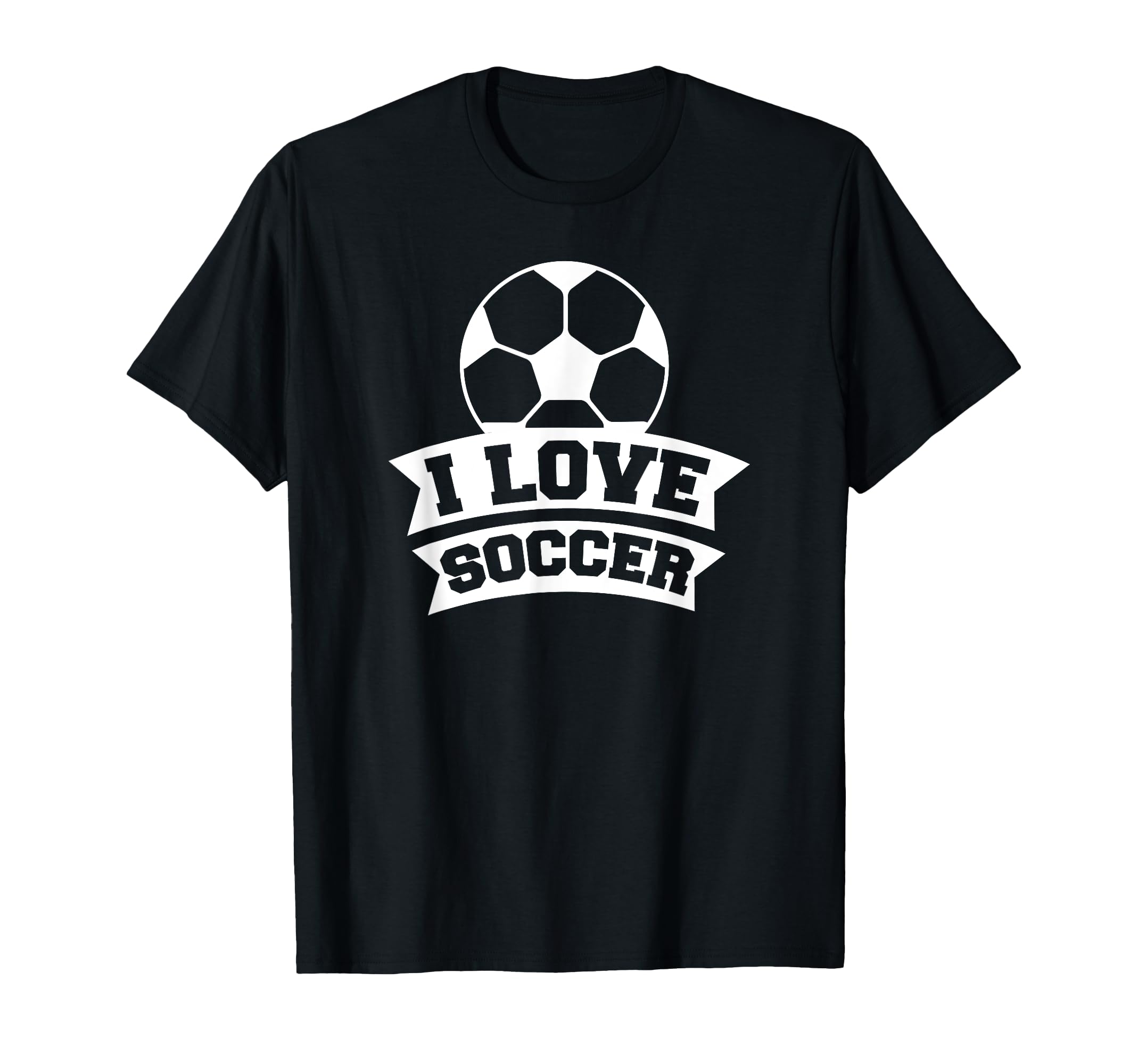 Soccer Sports Funny I Love Soccer T-Shirt - Novelty Apparel for Adults