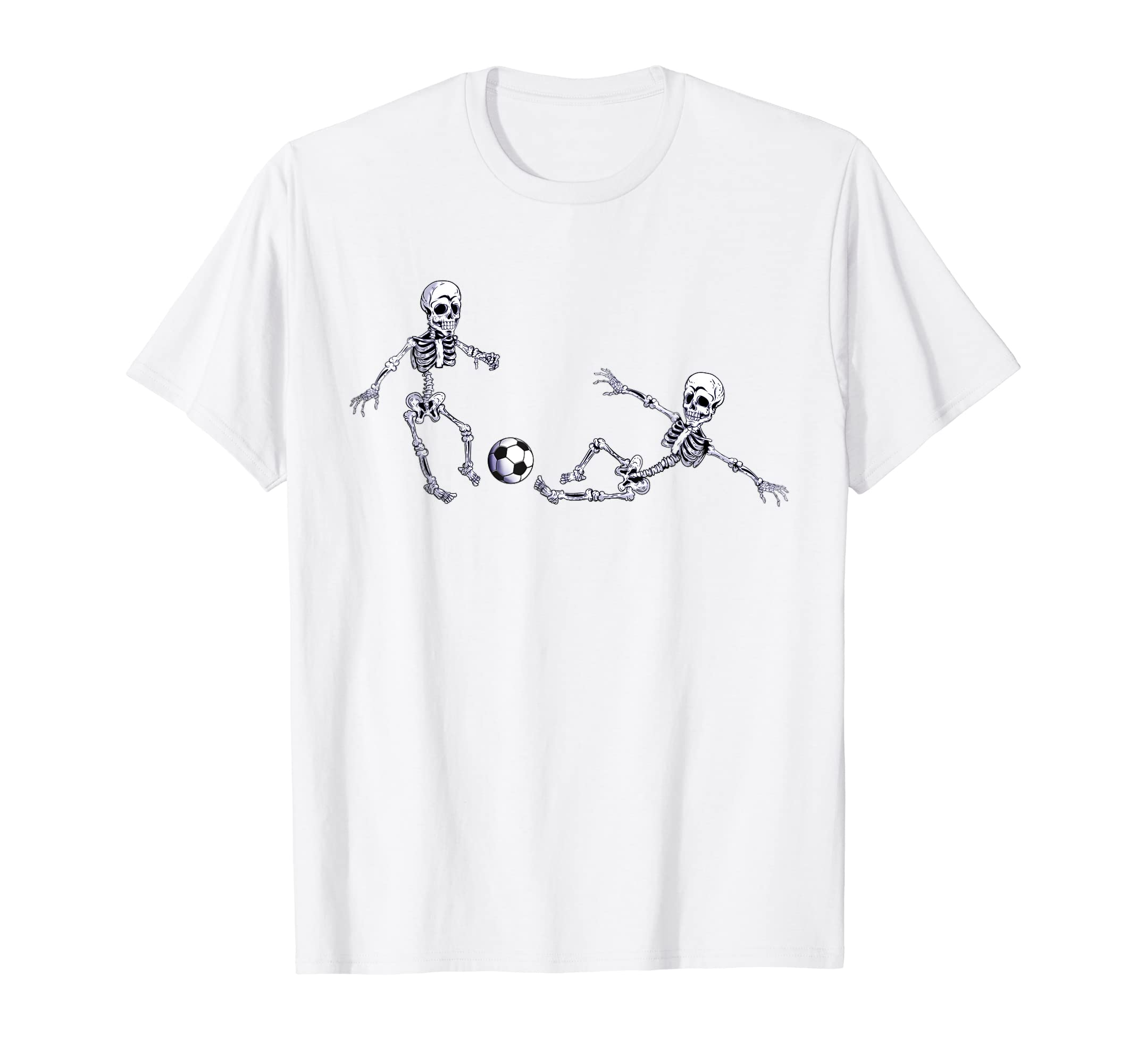 Skeletons Skeleton Kicking Slide Tackle T-Shirt - Unique Graphic Men Women