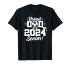 Class 2024 Senior Year Soccer Dad T-Shirt - Graphic Print for Adults