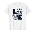 Love Futbol Fu Ball Goal Keeper Trainer T-Shirt - Unique Graphic Men Women