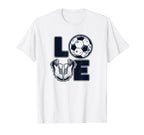 Love Futbol Fu Ball Goal Keeper Trainer T-Shirt - Unique Graphic Men Women