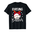 Raising Ballers Soccer Baseball Mom T-Shirt - Fun Novelty Design Men Women