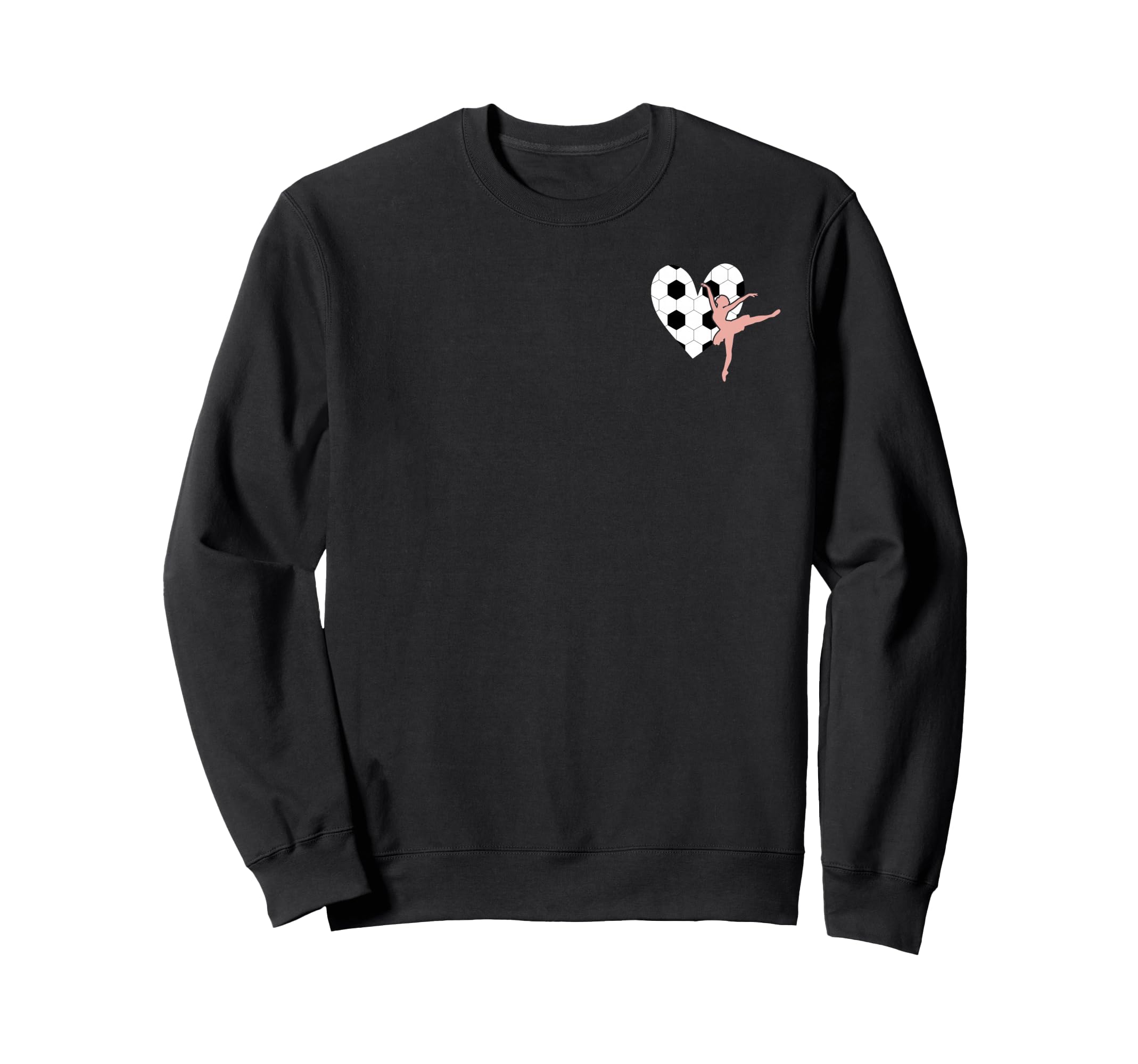 2 Sided Sorry Cant Dance Soccer Sweatshirt - Minimalist Print for Adults