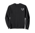 Soccer Player Soccer Heart Soccer Sweatshirt - Trendy Graphic Men Women