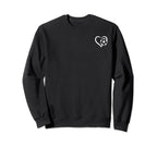Soccer Player Soccer Heart Soccer Sweatshirt - Trendy Graphic Men Women