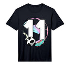 11Th Birthday Soccer Player Football T-Shirt - Custom Art Print Men Women