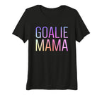 Womens Goalie Mama Goalie Mom Lacrosse T-Shirt - Fun Novelty Design Unisex