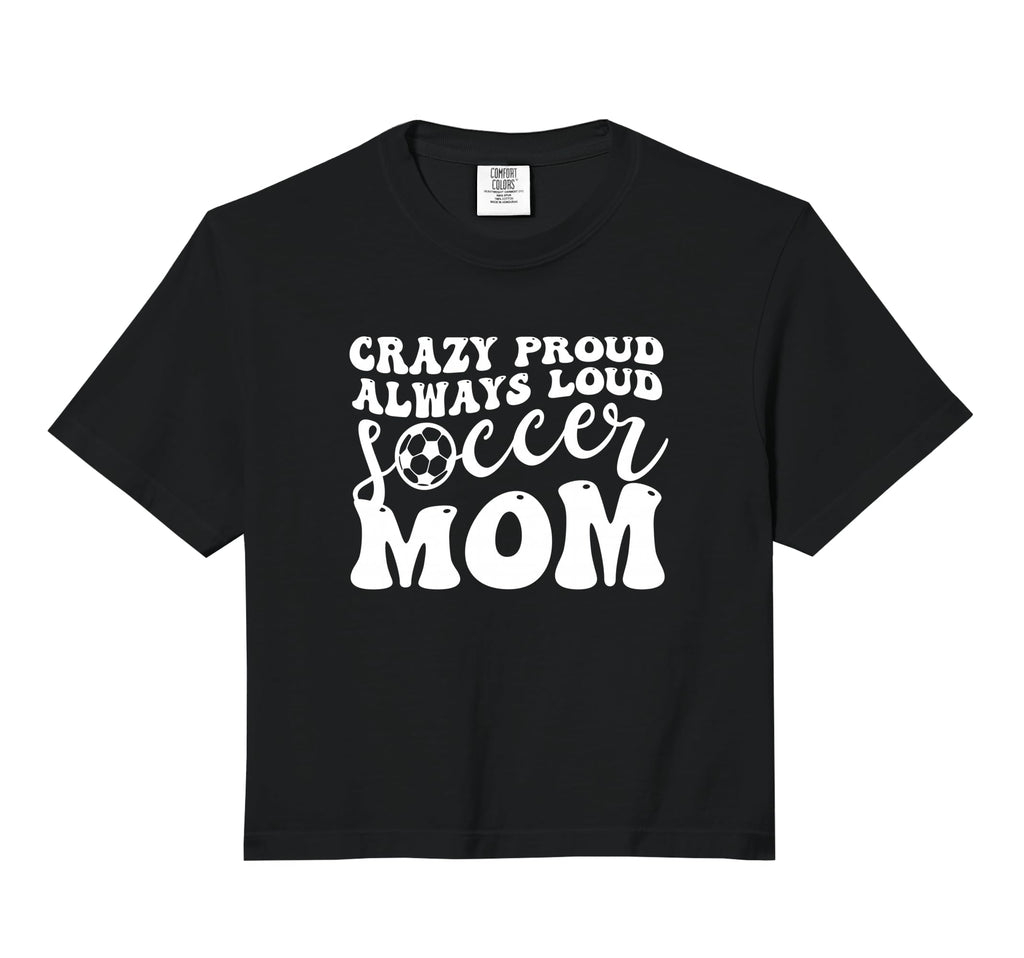 Crazy Proud Soccer Mom Football Sweatshirt - Streetwear Style for Adults