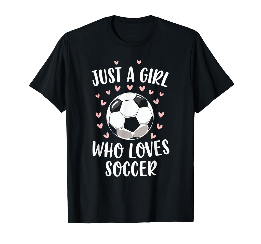 Just Who Loves Soccer Soccer Player T-Shirt - Minimalist Print Men Women
