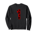 Soccer Number 1 Numbered Jersey Sweatshirt - Aesthetic Graphic for Adults