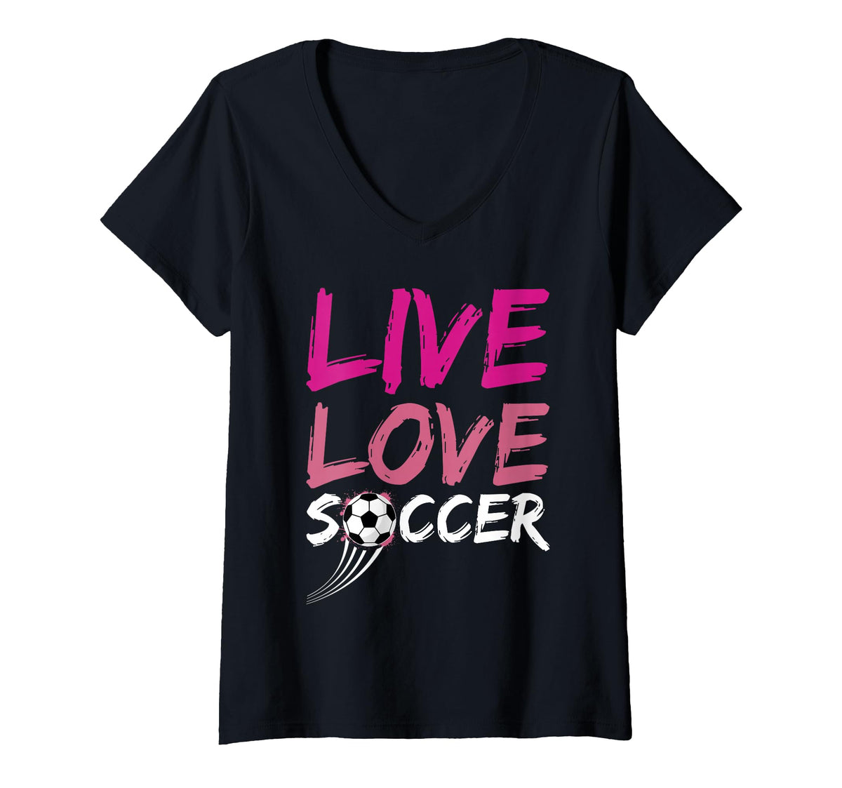 Live Love Soccer Ball Team Sports Play Gift Hoodie - Novelty Apparel Unisex