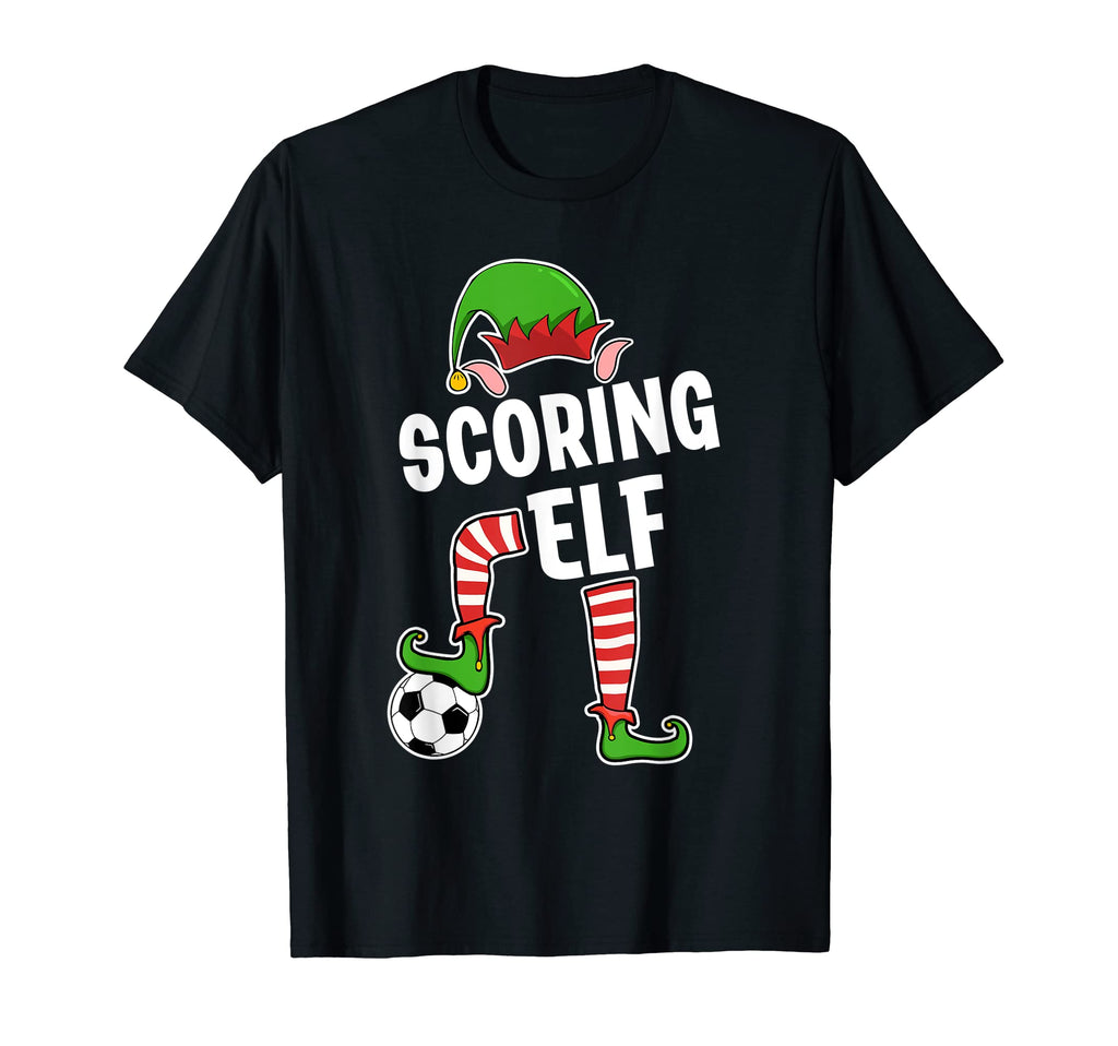 Soccer Elf Scoring Soccer Player Elf T-Shirt - Custom Art Print Unisex