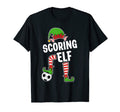 Soccer Elf Scoring Soccer Player Elf T-Shirt - Custom Art Print Unisex