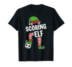 Soccer Elf Scoring Soccer Player Elf T-Shirt - Custom Art Print Unisex