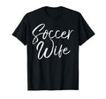 Soccer Wife Coachs Wife Relationship T-Shirt - Minimalist Print Men Women