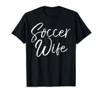 Soccer Wife Coachs Wife Relationship T-Shirt - Minimalist Print Men Women