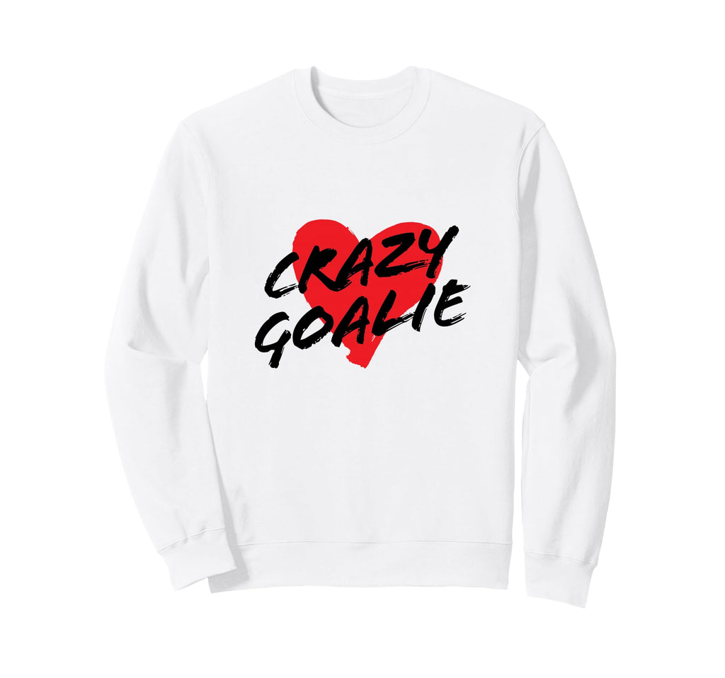 Crazy Soccer Or Hockey Goalie Red Sweatshirt - Custom Art Print Men Women
