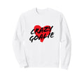 Crazy Soccer Or Hockey Goalie Red Sweatshirt - Custom Art Print Men Women