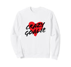 Crazy Soccer Or Hockey Goalie Red Sweatshirt - Custom Art Print Men Women