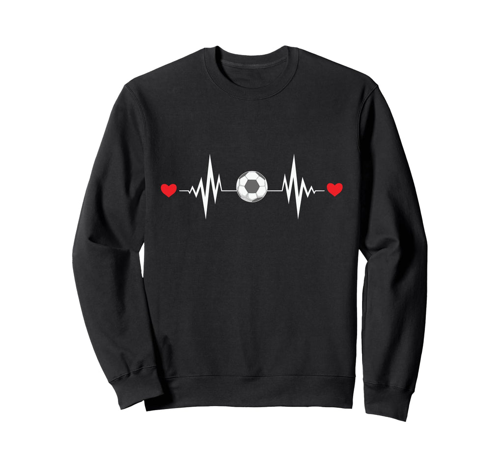 Heartbeat Soccer Sports Player Goal Sweatshirt - Minimalist Print Men Women