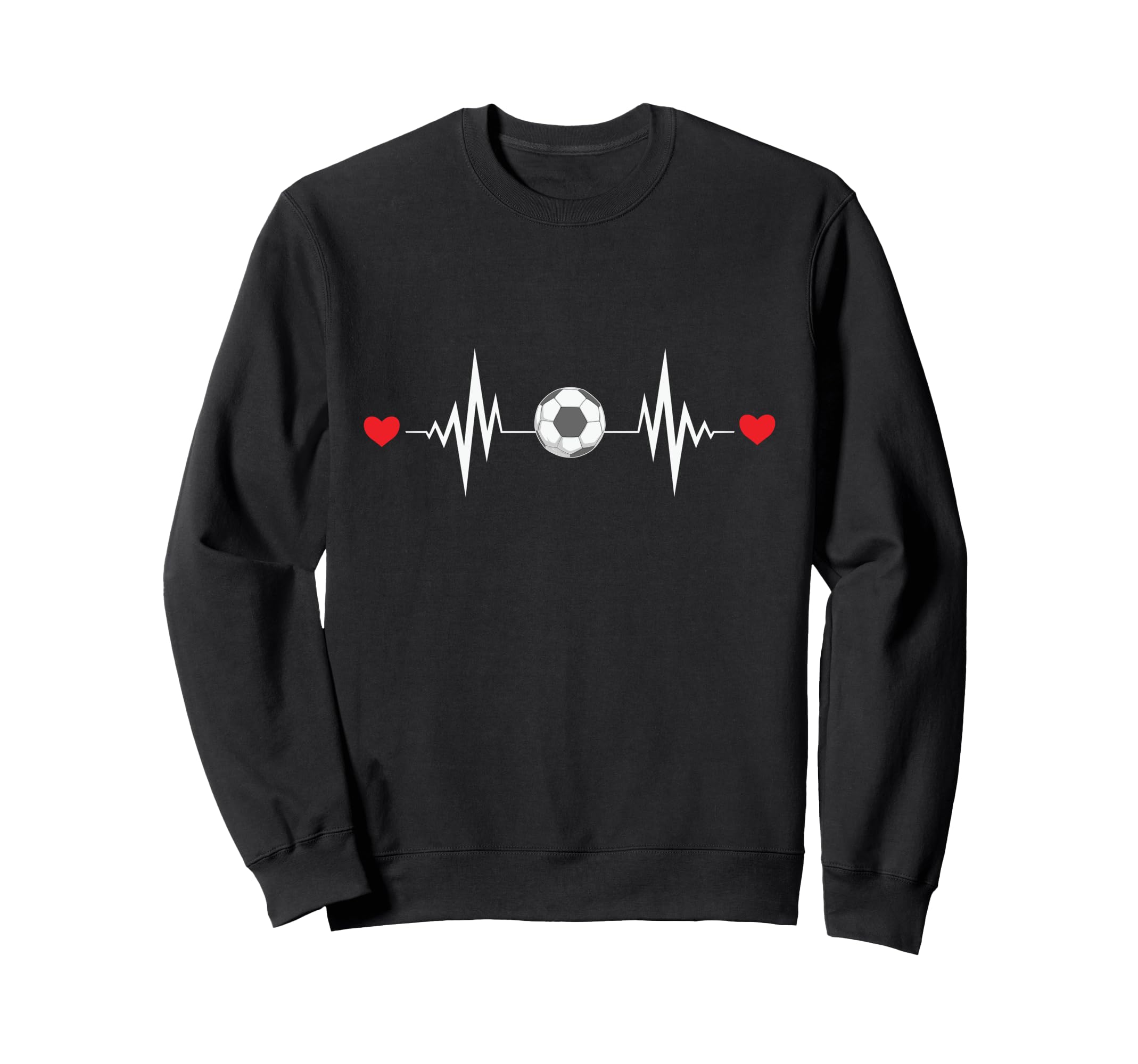 Heartbeat Soccer Sports Player Goal Sweatshirt - Minimalist Print Men Women