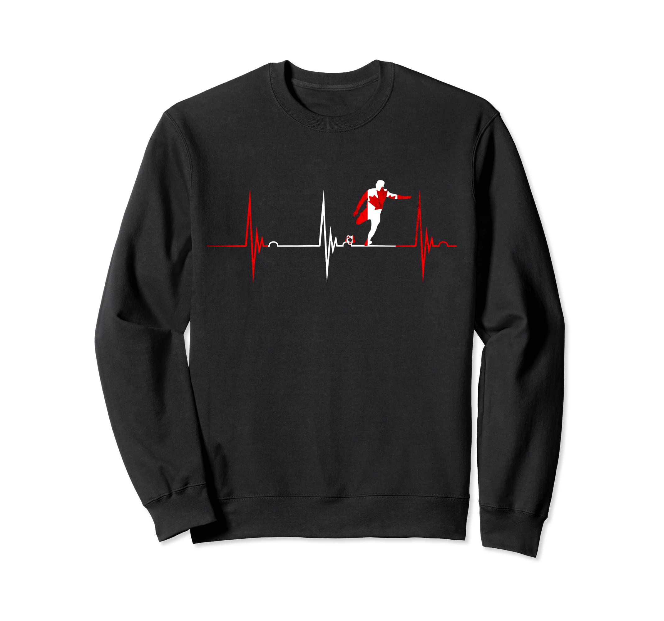 Canada Heartbeat Ekg Pulse Canadian Sweatshirt - Novelty Apparel Men Women