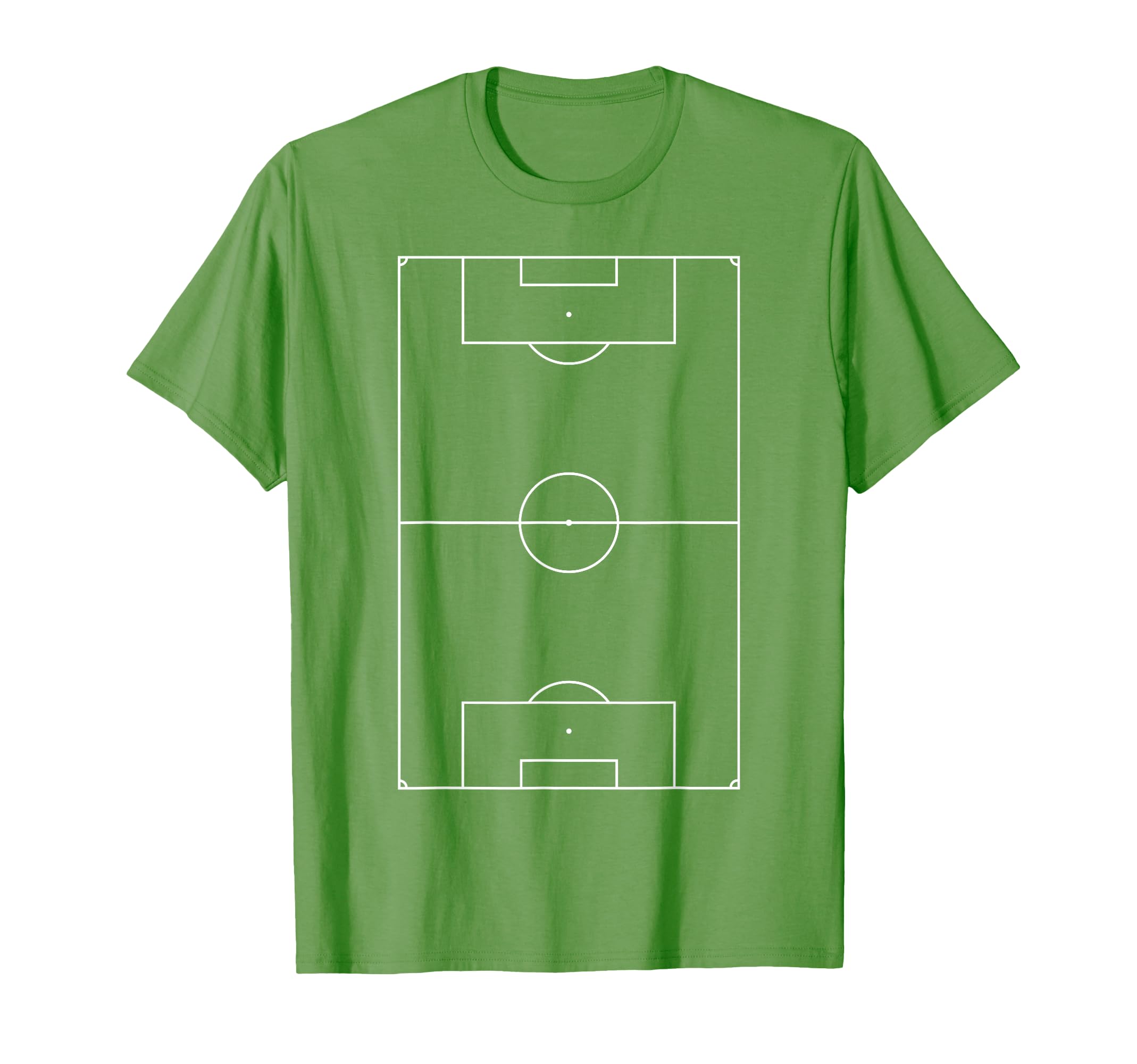 Soccer Field Diagram Layout T-Shirt - Trendy Graphic for Adults