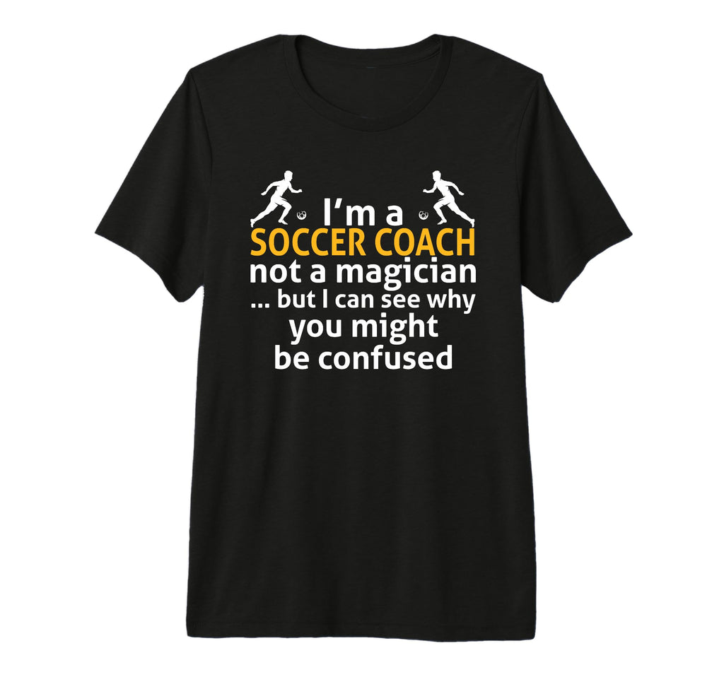 Mens Soccer Coaching Training Trainer T-Shirt - Graphic Print Men Women