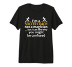 Mens Soccer Coaching Training Trainer T-Shirt - Graphic Print Men Women