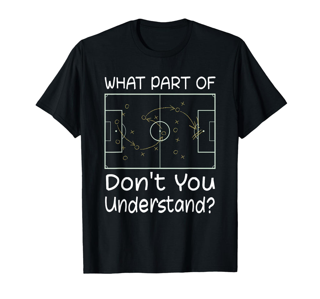 Funny Soccer Coach Tactic Diagram Board T-Shirt - Aesthetic Graphic Unisex
