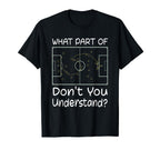 Funny Soccer Coach Tactic Diagram Board T-Shirt - Aesthetic Graphic Unisex