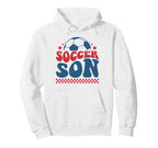 Soccer Son Soccer Fan Support Soccer Family Hoodie - Trendy Graphic Unisex